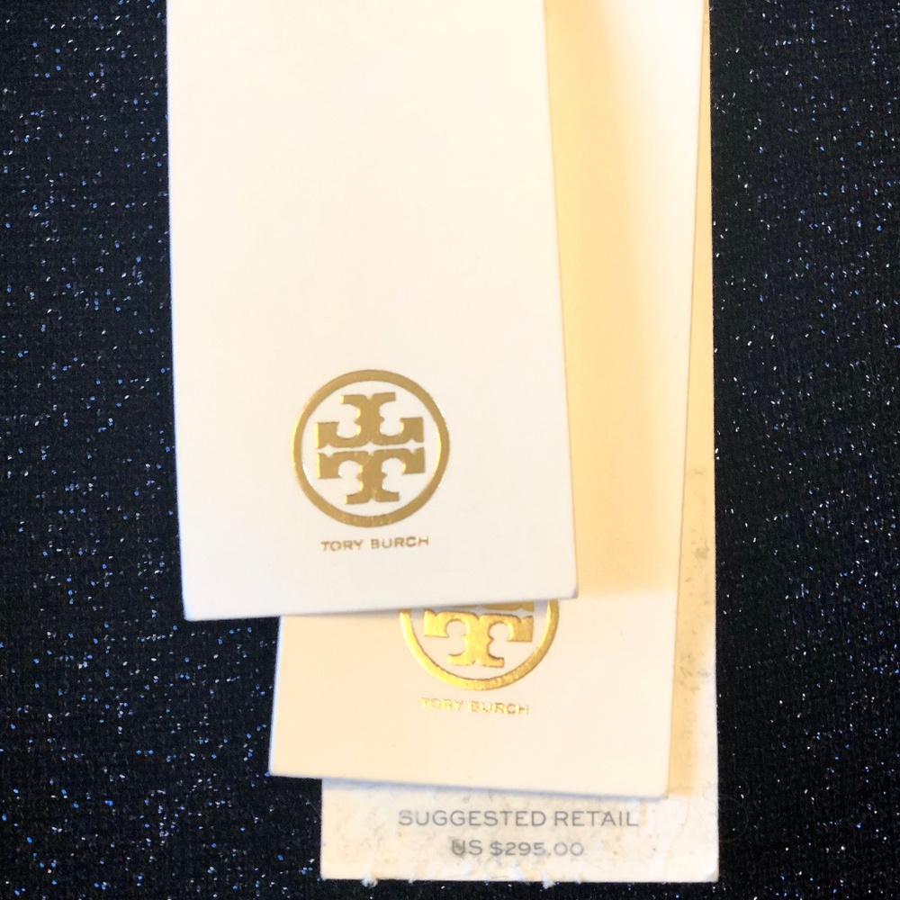 Tory Burch Black/ Navy Interleaved Colors NWT $295